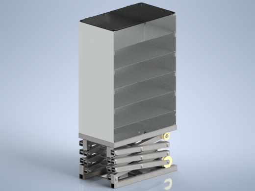 创建3D模型以说明维修后的酒窖剪式升降机系统的正确操作缩略图